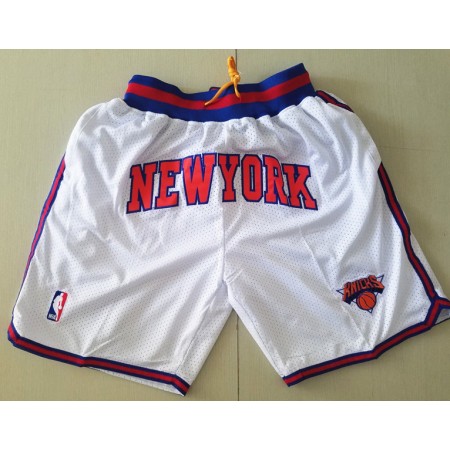 NBA New York Knicks Män Fickor Shorts Vit Swingman